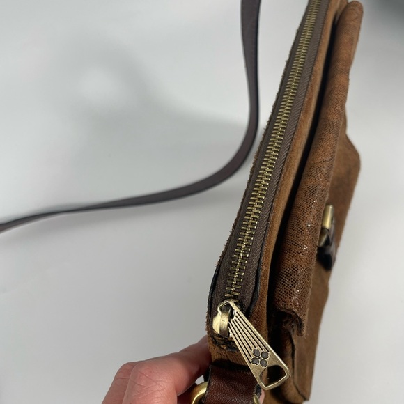 Patricia‎ Nash Napa Etched Floral Leather Crossbody Bag Purse Boho Festival - Picture 7 of 15